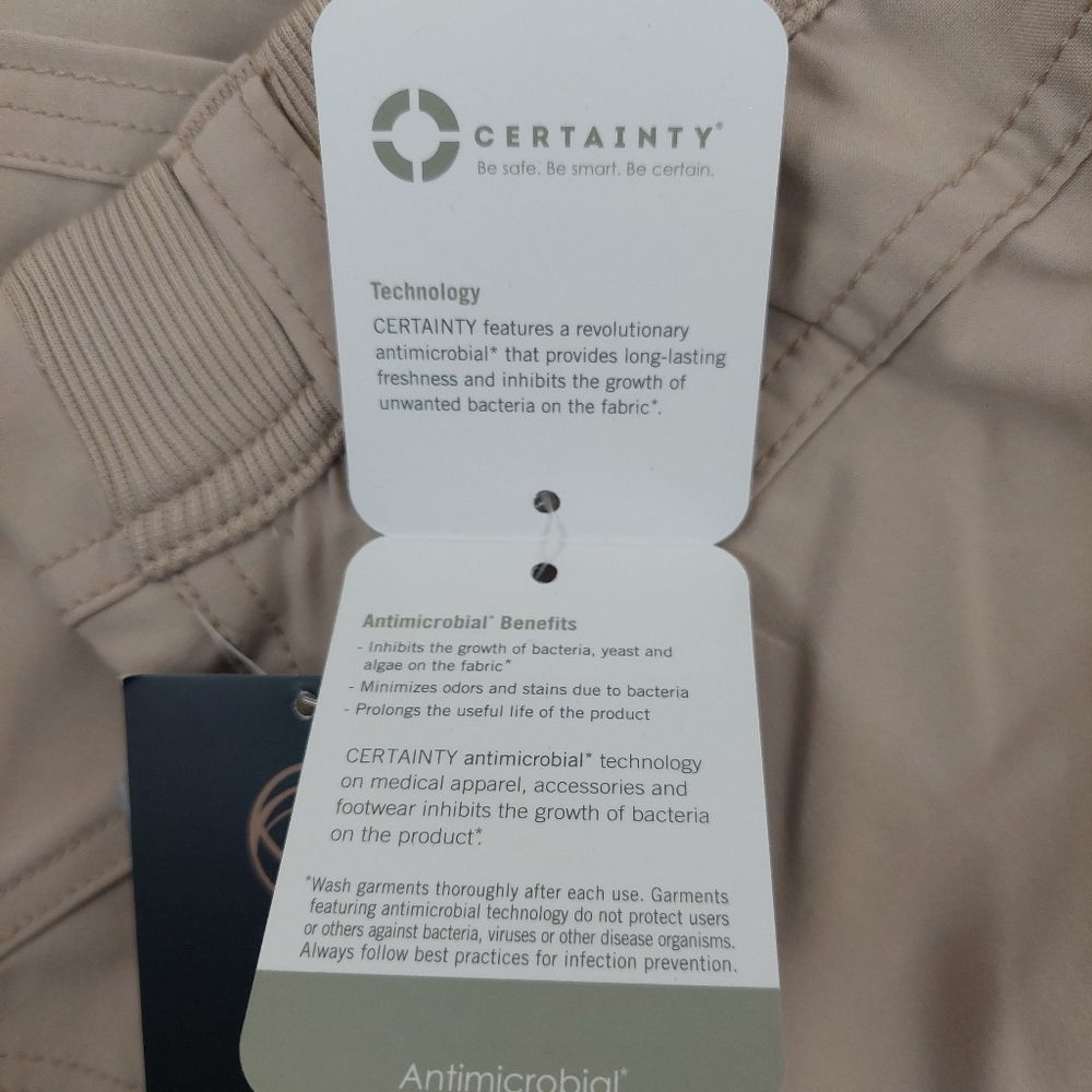 Cherokee Infinity Men’s Scrub Pants 4XL NWT Khaki Antimicrobial Athletic Fit - Picture 5 of 14